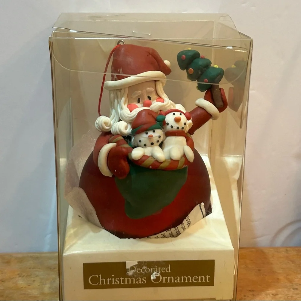 Dayton Hudson Corp 1997 Santa Ornament In Original Box 5x4 vintage